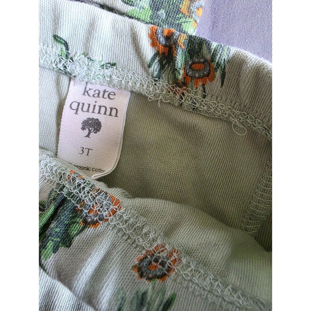 Kate Quinn Organic Cotton Floral Long Sleeve Top & Pants Pajama Set - 3T